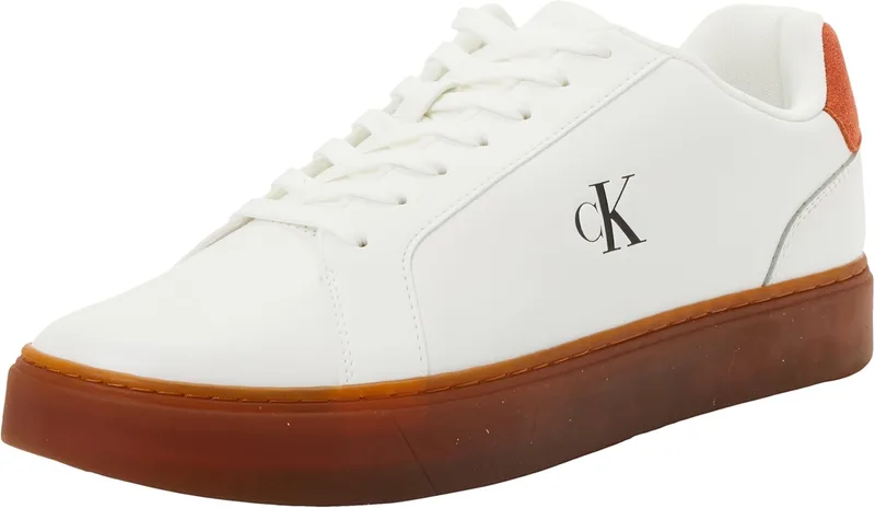 Calvin Klein ▫️ Ténis com sola Cupsole para homem, modelo Classic Laceup em pele