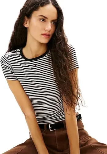 Tommy Jeans ▫️ Tjw 2pack Slim Essential Rib SS Dw0dw21430 Camiseta de manga curta para mulher 4
