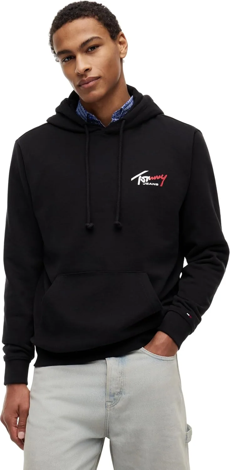 Tommy Jeans ▫️ TJM Reg Entry Sign Hoodie Ext Dm0dm22680 Camisola com capuz para homem