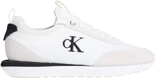 Calvin Klein ▫️ Retro Runner Sock Laceup Mix Mat Yw0yw02060, parte superior baixa, mulher 5