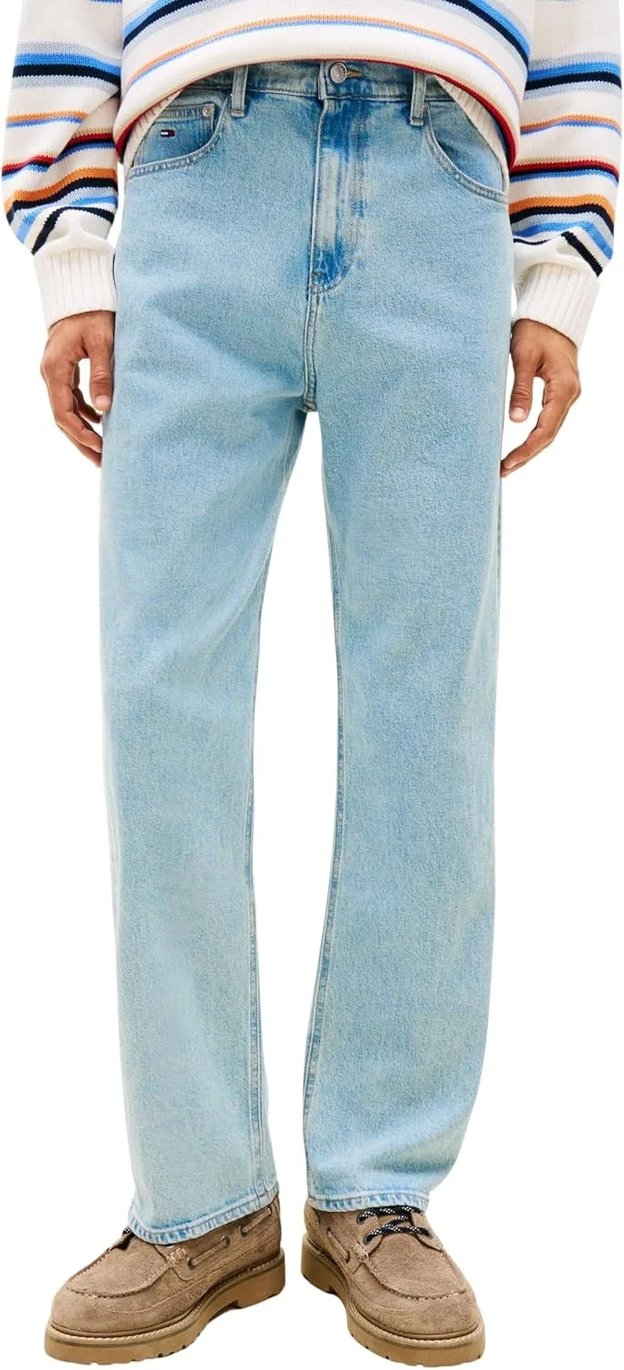 Tommy Jeans ▫️ Otis Regular Str Bj4110 Dm0dm23060 - Calças Retas para Homem