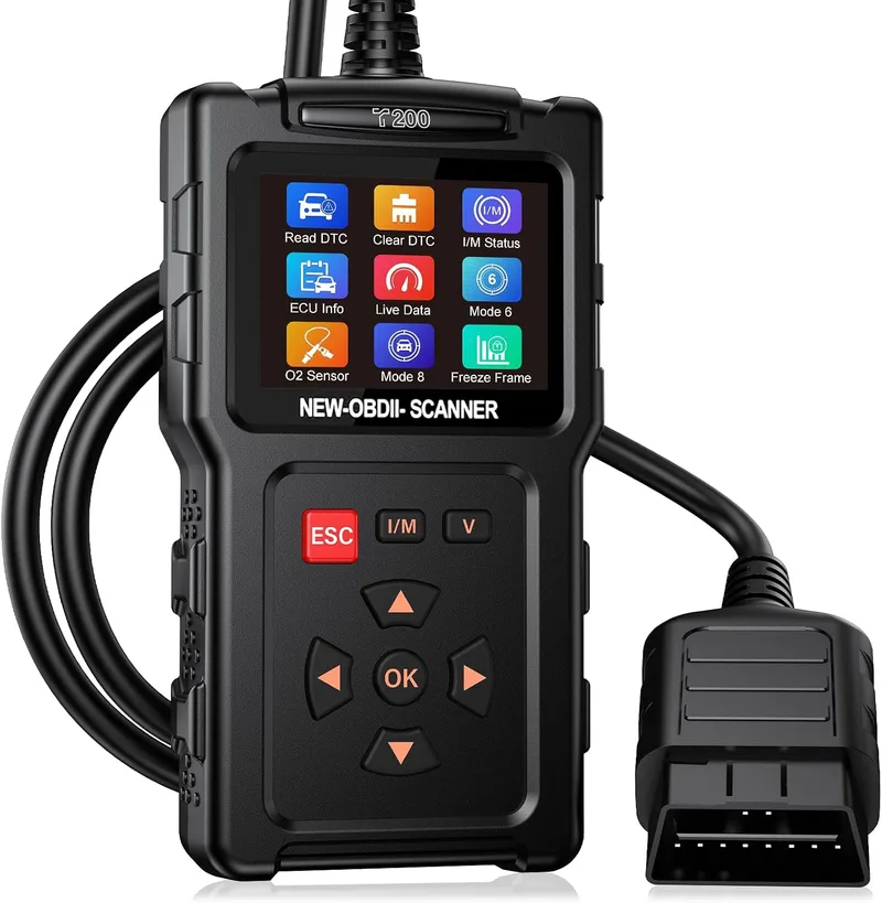Onherm ▫️ Diagnóstico OBD2 para automóveis – Scanner OBD: Diagnóstico multimarca para automóveis com suporte ao espanhol, scanner, leitor de códigos para automóveis, sensor de O₂, sistema EVAP, teste de emissões – Funcionalidades completas de diagnóstico OBDII