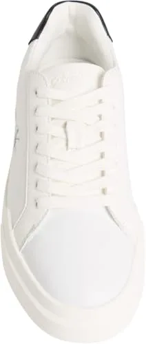 Calvin Klein ▫️ Ténis com sola cupsole para mulher, estilo chunky, com atacadores, em pele 4