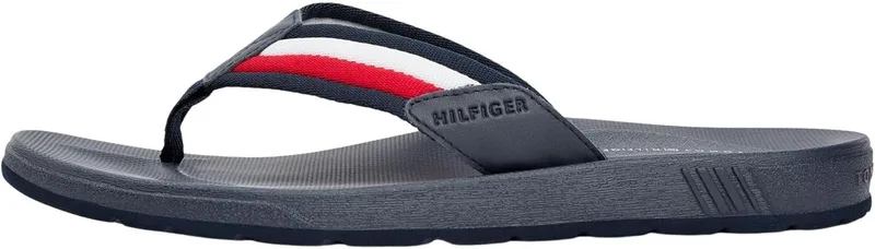 Tommy Hilfiger ▫️ Molded Hilfiger RWB Beach Sandal Fm0fm05803, Chinelos para homem