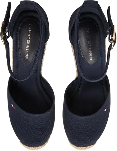 Tommy Hilfiger ▫️ Flag High Wedge Espad Closed Toe Fw0fw09225, Alpargatas de cunha para mulher 3