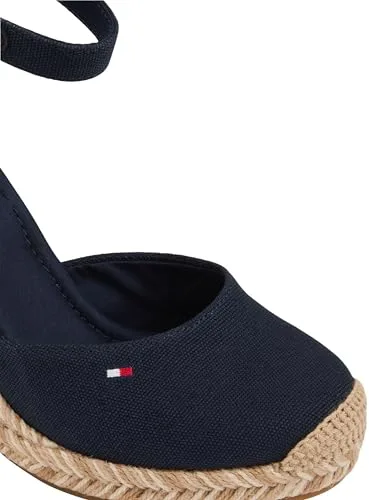 Tommy Hilfiger ▫️ Flag High Wedge Espad Closed Toe Fw0fw09225, Alpargatas de cunha para mulher 6