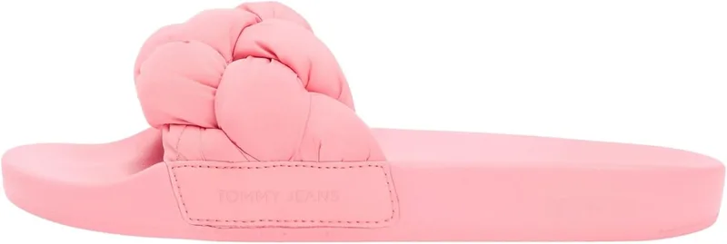 Tommy Jeans ▫️ Tjw Braided Slides En0en02975, Chinelos de senhora