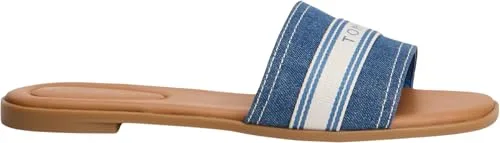 Tommy Hilfiger ▫️ Flat Mule Webbing Fw0fw09217 Sandálias rasas - Mulher 7
