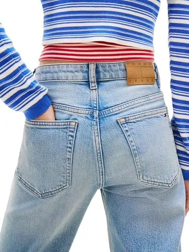 Tommy Jeans ▫️ Kira Mr Slim Str Bi0112 Dw0dw22987 - Calças retas para mulher 4