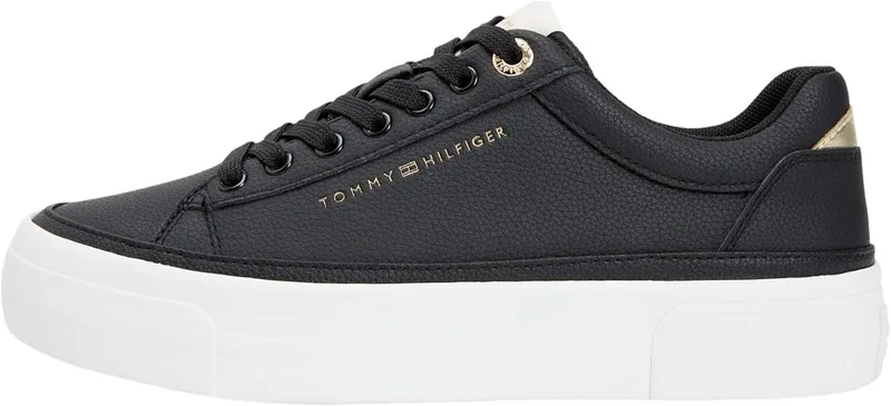 Tommy Hilfiger ▫️ Adaptive TH Platform Sneaker Tumbled LTR Fw0fw09018 Parte superior baixa - Mulher