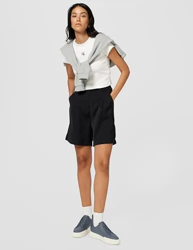 Calvin Klein ▫️ Ténis com sola cupsole para mulher, estilo chunky, com atacadores, em pele 6