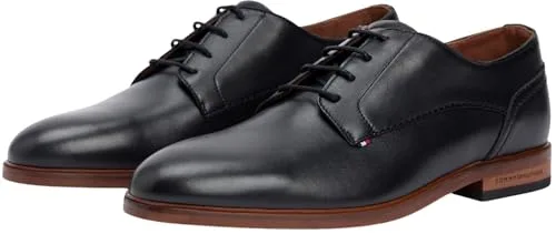Tommy Hilfiger ▫️ Sapatos de couro Hilfiger Fm0fm05777, Sapatos Derby para homem 4