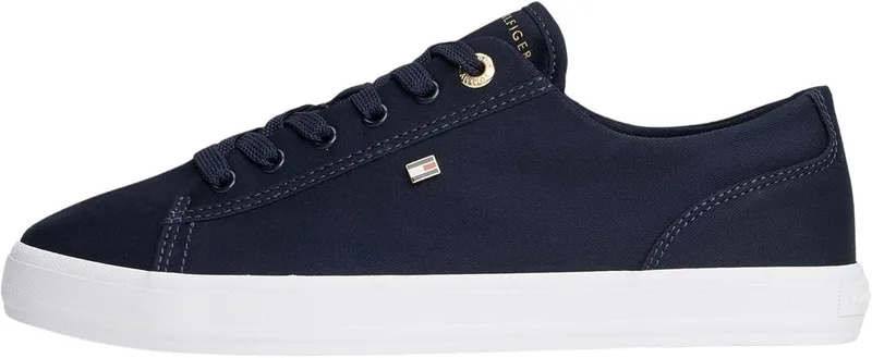 Tommy Hilfiger ▫️ TH Foxing Sneaker Canvas Fw0fw09170, Tênis de cano baixo para mulher