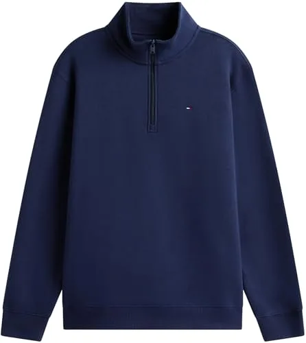 Tommy Jeans ▫️ TJM Reg Fleece 1/4zip Mock Neck Dm0dm20339 Camisola com fecho de correr de 1/4 para homem 6