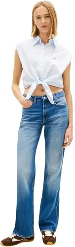 Tommy Jeans ▫️ Cleo Mid Bootcut Bj5137 Dw0dw22677 - Calças de corte bootcut para mulher 5