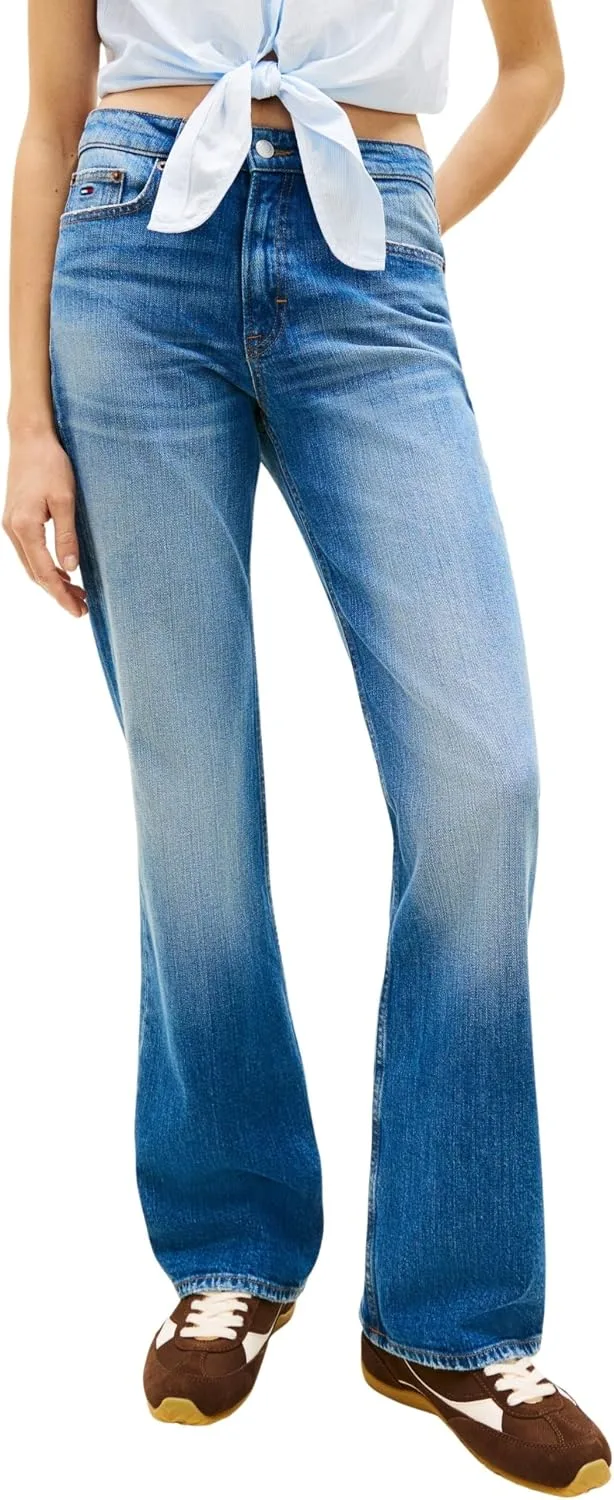 Tommy Jeans ▫️ Cleo Mid Bootcut Bj5137 Dw0dw22677 - Calças de corte bootcut para mulher