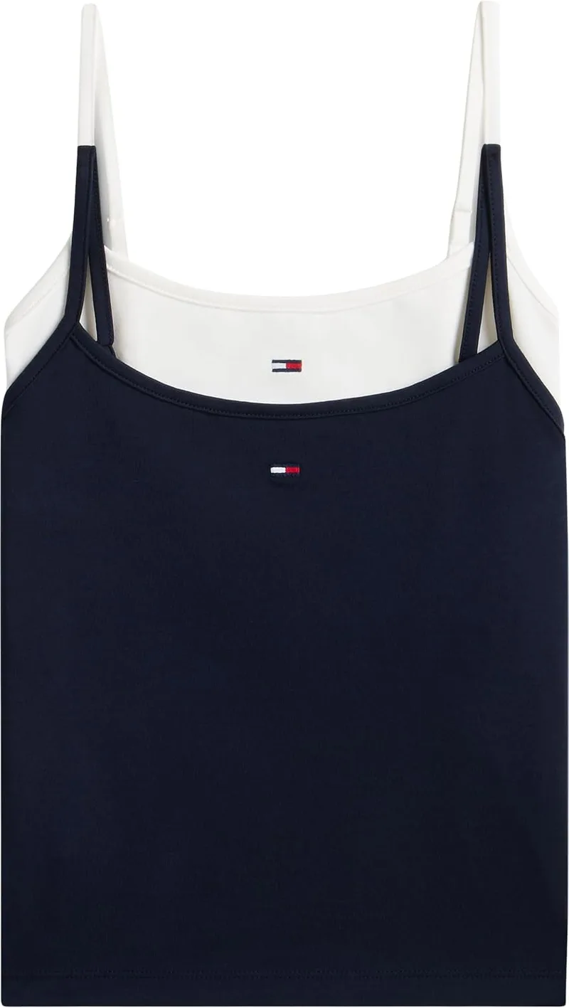 Tommy Jeans ▫️ Tjw 2pack Essential Strap Top Dw0dw18148 Camisola com alças largas para mulher