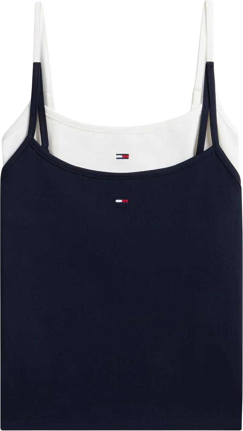 Tommy Jeans ▫️ Tjw 2pack Essential Strap Top Dw0dw18148 Camisola com alças largas para mulher