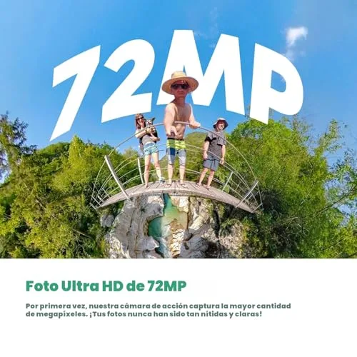 AKASO ▫️ 360 – Câmara de ação 360 com cartão de 128 GB, kit padrão 3