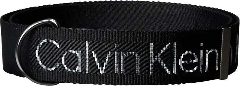 Calvin Klein ▫️ Cinto com fita e dois anéis em D, 40 mm, Lv04d7120g - Cintos para homem