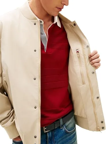 Tommy Hilfiger ▫️ Tech Lightweight Bomber Mw0mw36665 Casaco bomber para homem (Pacote de 1) 5