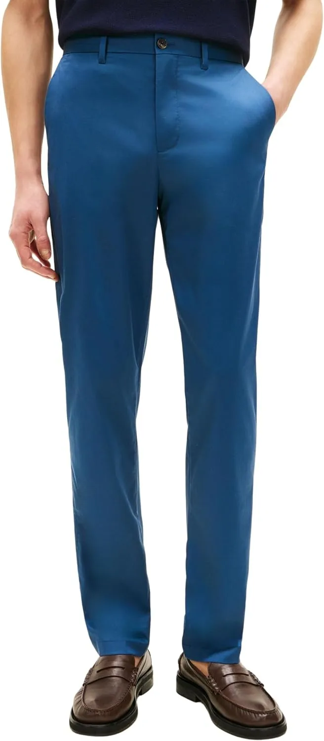 Tommy Hilfiger ▫️ Harlem Essential Twill Mw0mw40690 - Calças chino para homem