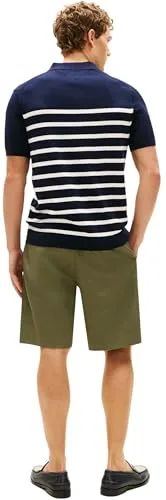 Tommy Hilfiger ▫️ Polo de manga curta para homem Essential Cotton Knitted Dick 3