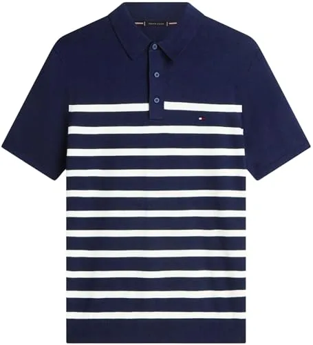 Tommy Hilfiger ▫️ Polo de manga curta para homem Essential Cotton Knitted Dick 6