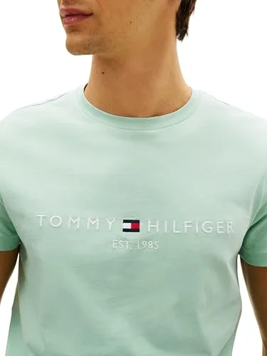 Tommy Hilfiger ▫️ Camiseta de manga curta para homem, corte justo 4