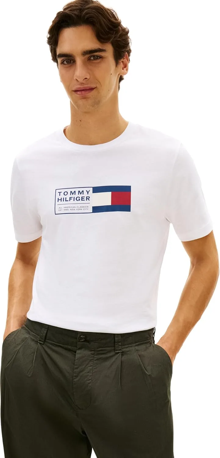 Tommy Hilfiger ▫️ Camiseta de manga curta para homem