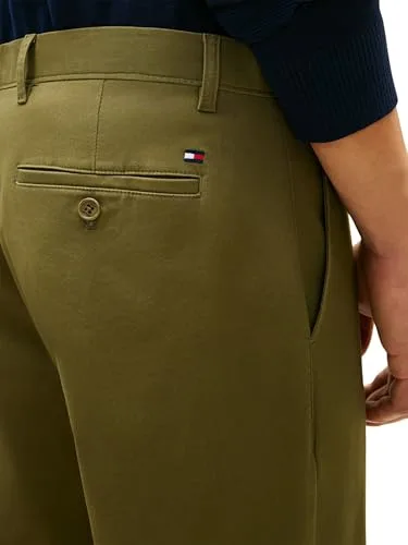 Tommy Hilfiger ▫️ Harlem Essential Twill Mw0mw40690 - Calças chino para homem 4