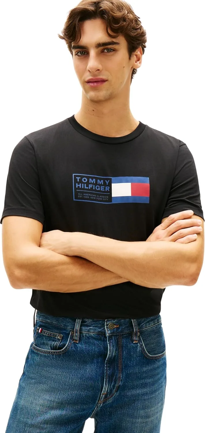 Tommy Hilfiger ▫️ Camiseta de manga curta para homem