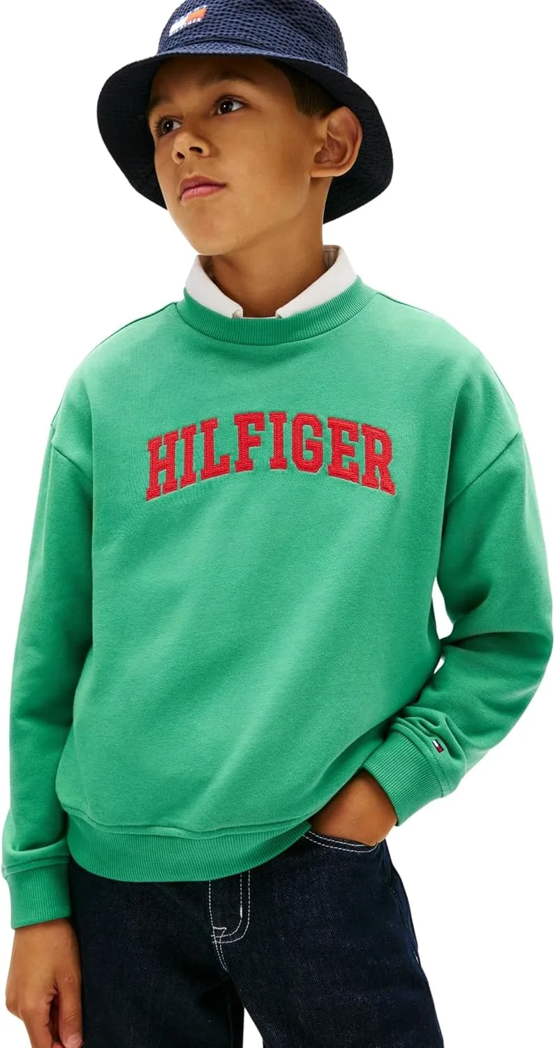 Tommy Hilfiger ▫️ Hilfiger Varsity Sweatshirt Kb0kb10404 Camisolas para Crianças