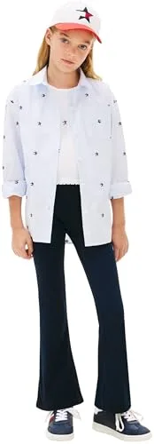 Tommy Hilfiger ▫️ Leggings com Bainha Alargada Kg0kg09192 - Leggings para meninas 5