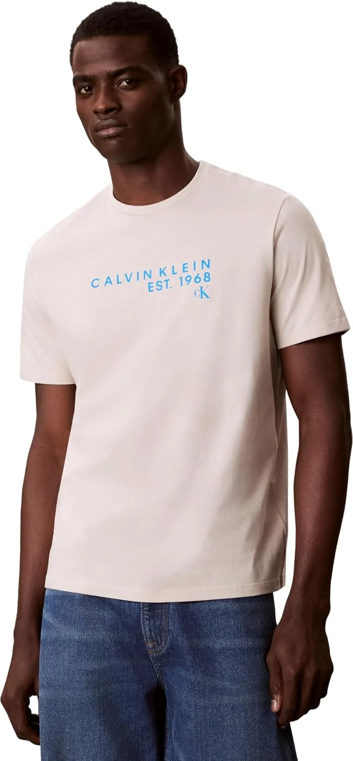 Calvin Klein ▫️ SS 30s EU Atacado T-shirt com estampado Lv04rf800g T-shirts com estampado para homem