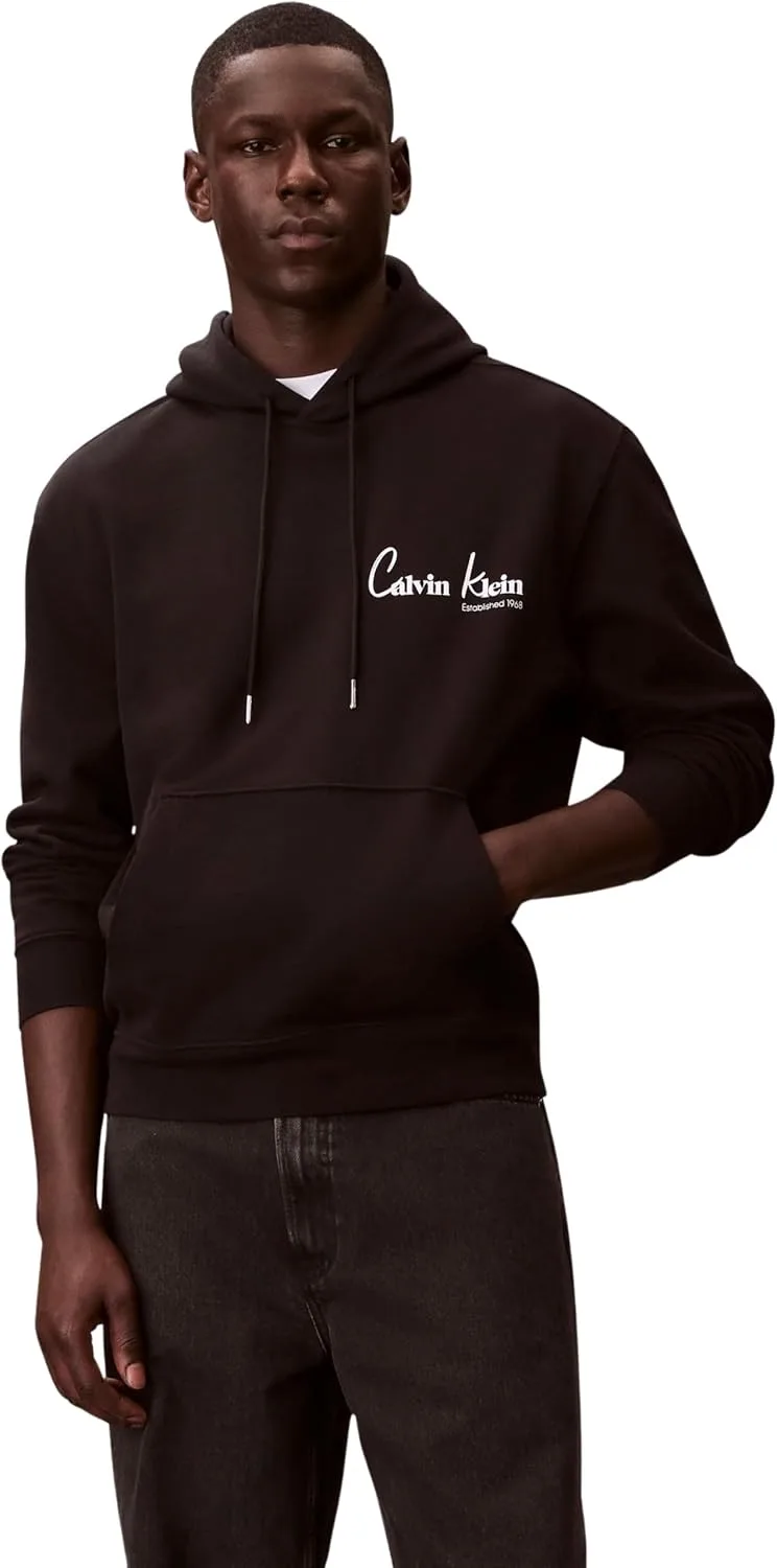 Calvin Klein ▫️ EU 350terry CK Graphic Hoodie Lv04rf234g Camisolas de moletão para homem