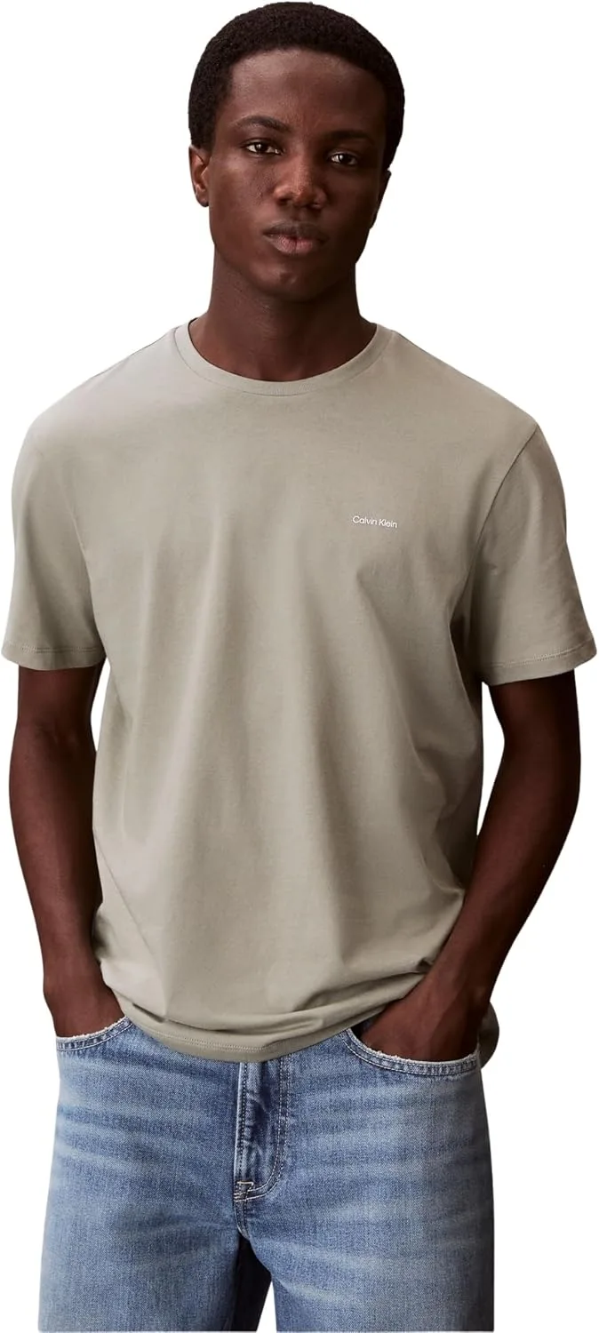 Calvin Klein ▫️ SS Easy Monólogo Casual Pique Po Lv04rf209g Polos para Homem
