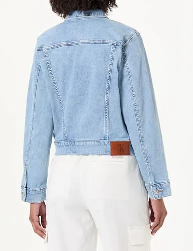 Calvin Klein ▫️ Ls Classic Trucker Coastal Light Lv047f672g Casacos para mulher 3