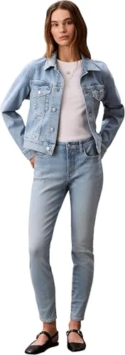Calvin Klein ▫️ Ls Classic Trucker Coastal Light Lv047f672g Casacos para mulher 5