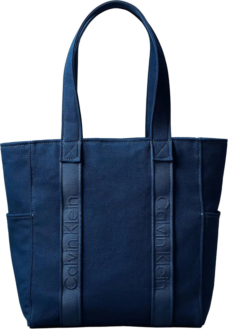 Calvin Klein ▫️ Webbing Strap Canvas Tote Lv04f3463g - Mala de mão para mulher