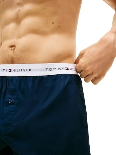 Tommy Hilfiger ▫️ 2p Woven Boxer Um0um03871 Cuecas tipo boxer para homem (conjunto de 2) 5
