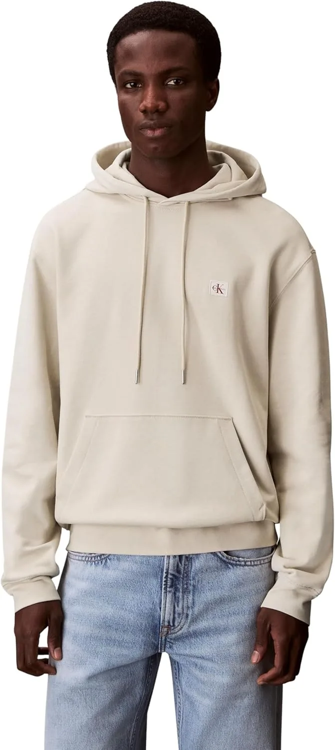 Calvin Klein ▫️ Casaco com capuz Casaco com capuz com emblema em felpo para homem