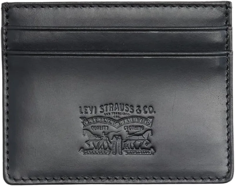 Levi's ▫️ Leather Card Case Wallet para mulher