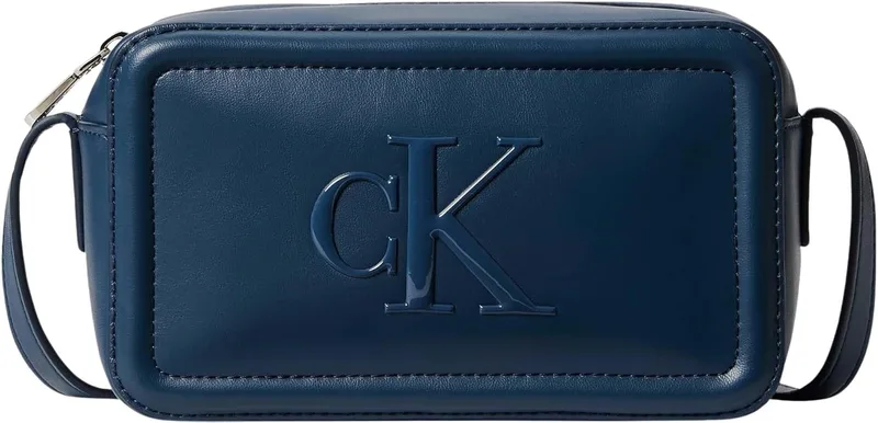 Calvin Klein ▫️ Bolsa com câmara Bold para mulher Bolsa de ombro com logótipo