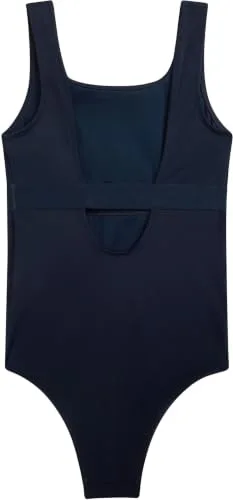 Tommy Hilfiger ▫️ Square Neck One Piece Ug0ug00822 Fato de banho com costas redondas para meninas 2
