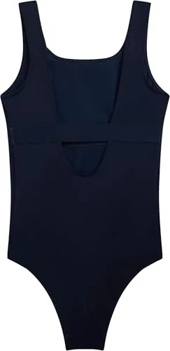 Tommy Hilfiger ▫️ Square Neck One Piece Ug0ug00822 Fato de banho com costas redondas para meninas 6