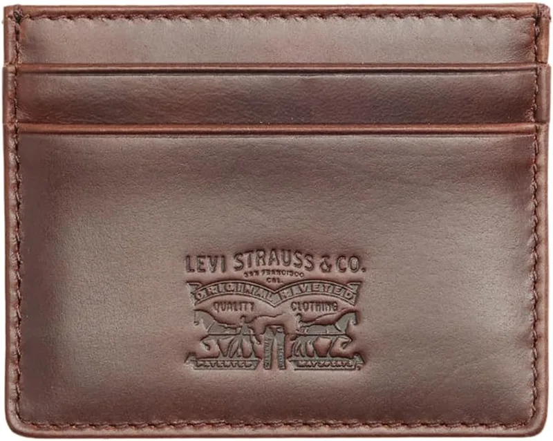 Levi's ▫️ Leather Card Case Wallet para mulher