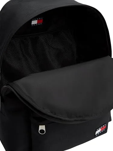 Tommy Jeans ▫️ Mochila para homem Daily Ripstop com bolso exterior, Preto (Black), Tamanho único 5