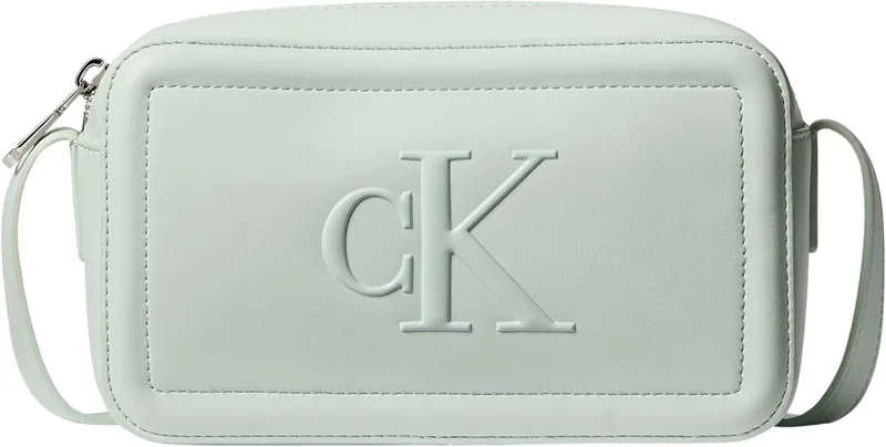 Calvin Klein ▫️ Bolsa com câmara Bold para mulher Bolsa de ombro com logótipo