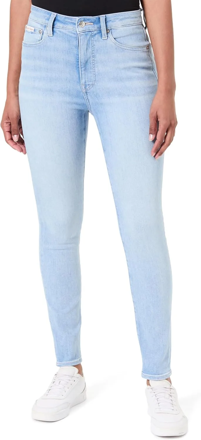 Calvin Klein ▫️ High Rise Skinny Watercourse Lv047f701g - Calças de ganga para mulher
